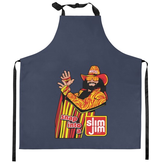 Discover Macho Man Snap in to a Slim Jim Kitchen Aprons