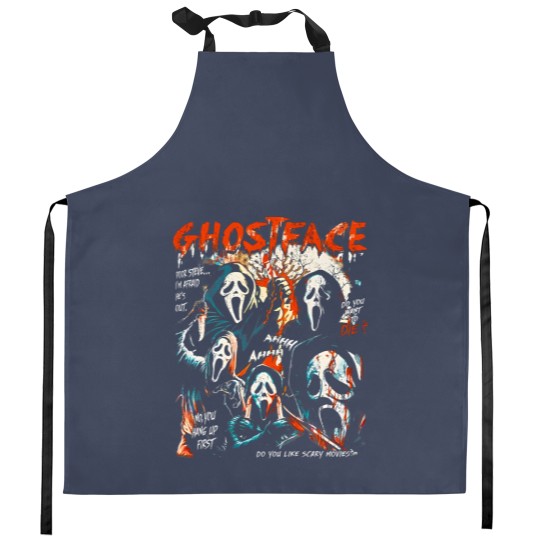 Discover 2023 Scream VI Movie Poster Kitchen Aprons, Scream 6 Movie Kitchen Aprons