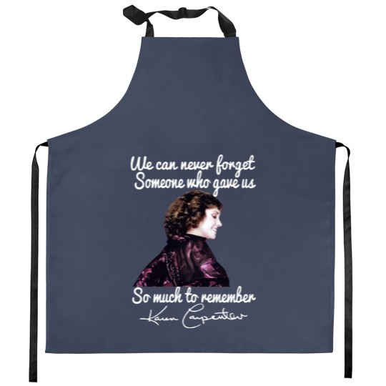 Discover Karen Carpenter Never Forget Short Sleeve Kitchen Aprons
