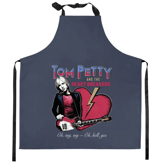 Discover Tom Petty & the Heartbreakers Men's Kitchen Aprons Oh Hell Yes Guitarist Tees