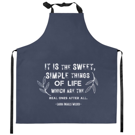 Discover Little House on the Prairie Kitchen Aprons Laura Ingalls Wilder Quote Kitchen Aprons