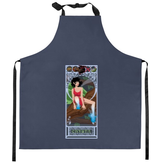 Discover Crysta Nouveau - Fern Gully Kitchen Aprons