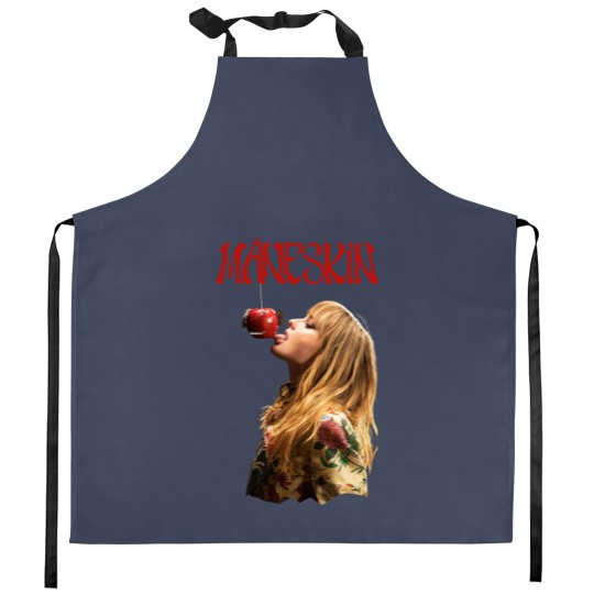Discover Maneskin band poster art merch Kitchen Aprons / Victoria De Angelis print Kitchen Aprons