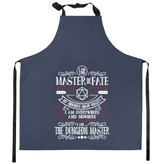Discover Dungeon Master (Black) Kitchen Aprons