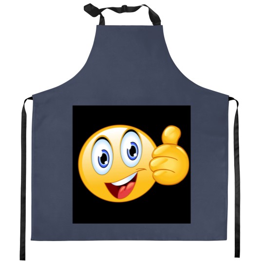 Discover Thumbs up smiley face Kitchen Aprons