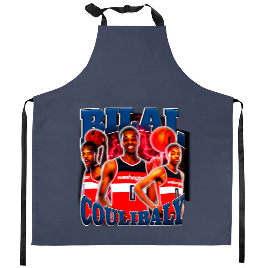 Discover Bilal Coulibaly Vintage  Retro 90's Kitchen Aprons Basketball Player Bilal Coulibaly Vintage Kitchen Aprons Kitchen Aprons Vintage Bootleg Basketball Kitchen Aprons Kitchen Aprons