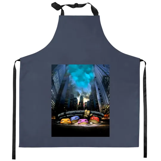 Discover Sewer Turtles 1990 Kitchen Aprons
