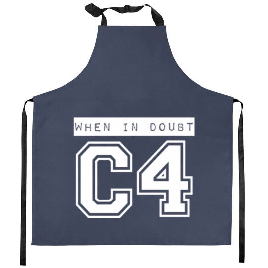 Discover When In Doubt C4 Kitchen Aprons