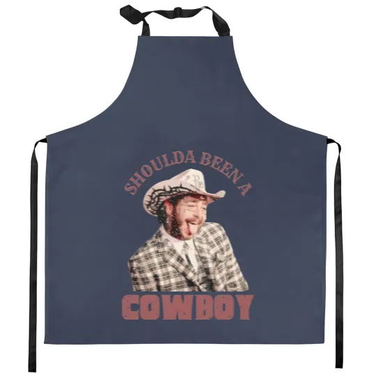 Discover Post Malone Shoulda Been a Cowboy Kitchen Aprons - Merch Gift