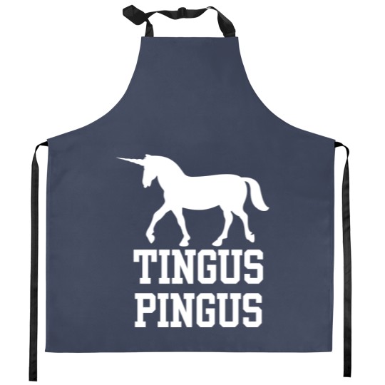 Discover Boston Basketball Fan Tingus Pingus Unicorn Kitchen Aprons