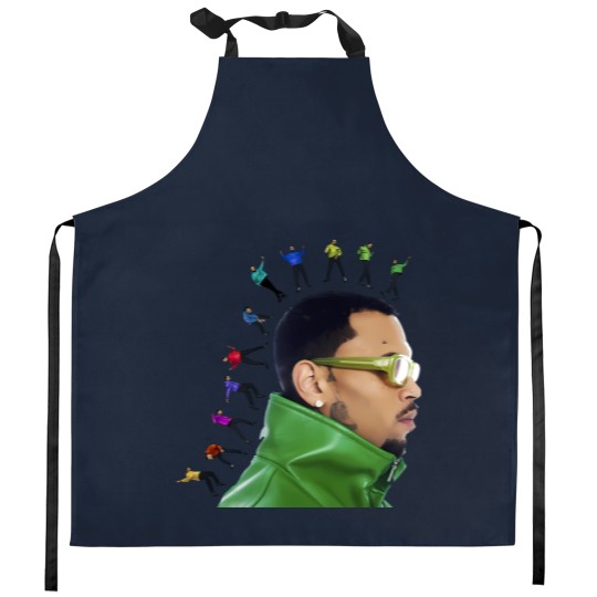 Discover Chris Brown 11:11 Tour 2024 Kitchen Aprons, Chris Brown Fan Kitchen Aprons, Chris Brown 2024 Kitchen Aprons