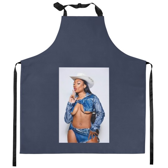 Discover Megan Thee Stallion Kitchen Aprons, Megan Thee Stallion Summer 2024 Tour Kitchen Aprons