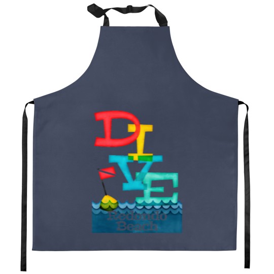 Discover Redondo Beach Dive - Colorful Scuba Kitchen Aprons