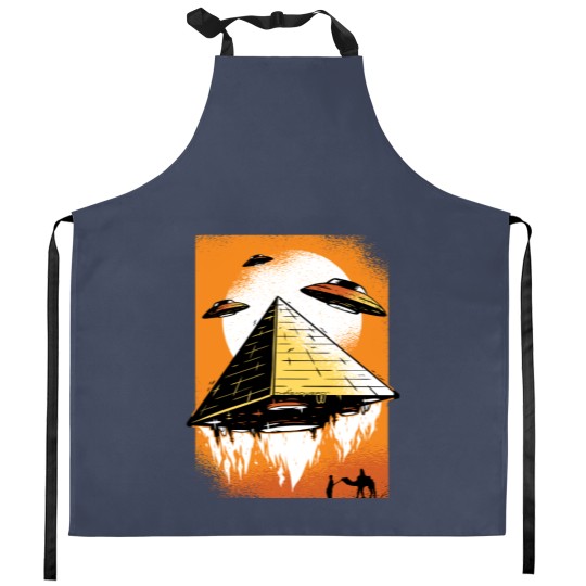Discover Pyramid Ufo Design - Pyramid Ufo - Kitchen Aprons