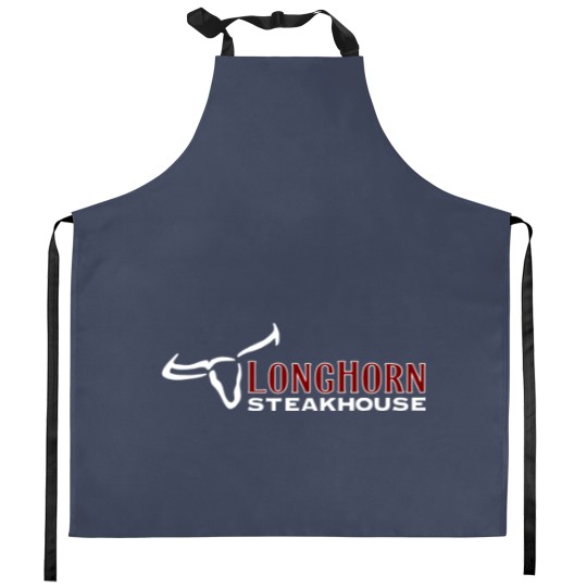 Discover Longhorn New York Steakhouse Restaurant Food Logo Cool Kitchen Aprons