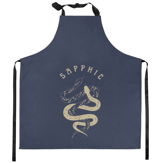 Discover Sapphic Kitchen Aprons, Mystical Sapphic Snakes, Boho Celestial