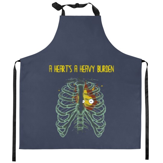 Discover A Heart's Heavy Burden Kitchen Aprons