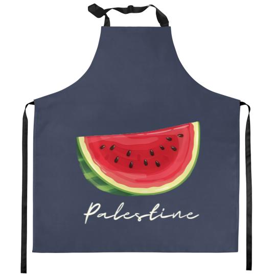 Discover Palestine Watermelon Kitchen Aprons, Palestine Flag Kitchen Aprons