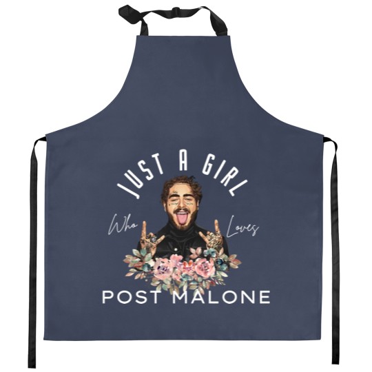 Discover Just A Girl Who Loves Post Malone Kitchen Aprons