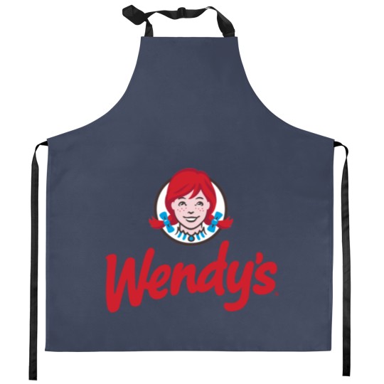 Discover Wendys Fast Food restaurant Logo Kitchen Aprons