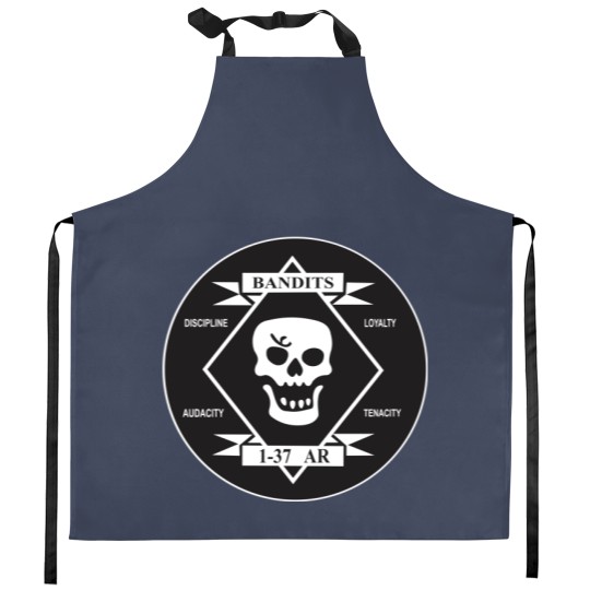 Discover The Bandits - 1st Battalion - 37th Armor Regiment (Clean Style) Kitchen Aprons