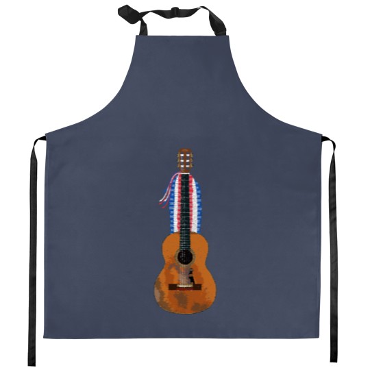 Discover Willie's Iconic Trigger Acoustic Guitar Kitchen Aprons