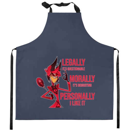 Discover Alastor Hazbin Hotel Meme Kitchen Aprons
