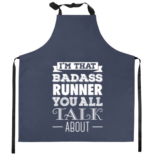 Discover Badass Runner Runner Kitchen Aprons