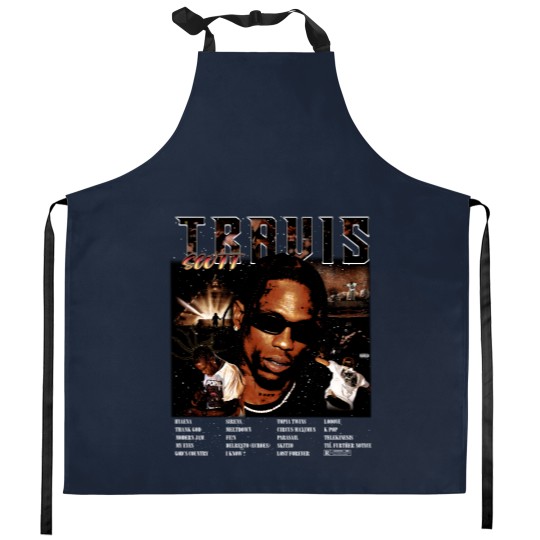 Discover Travis Scot Utopia Tracklist Kitchen Aprons, Vintage Travis Utopia Kitchen Aprons