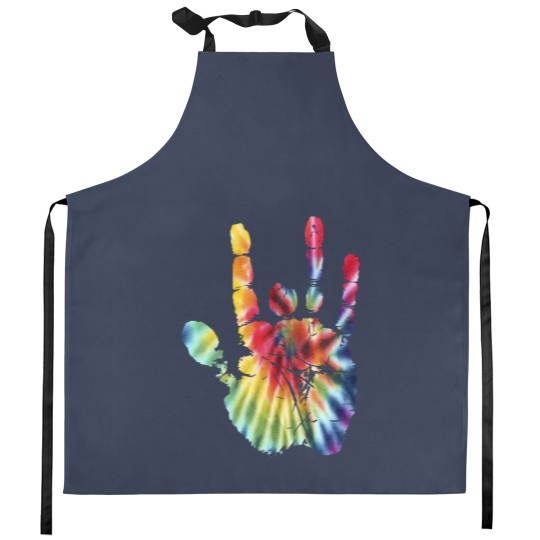 Discover Tie Dye Jerry Garcia Hand Bill Kreutzmann Kitchen Aprons