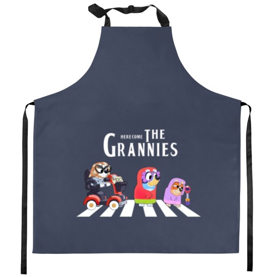 Discover Blue And Bingo Here Come The Grannies Kitchen Aprons, Grannies Kitchen Aprons, Blue Heeler Family