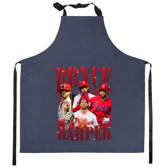 Discover BRYCE HARPER Vintage Kitchen Aprons, Bryce Harper Homage Kitchen Aprons