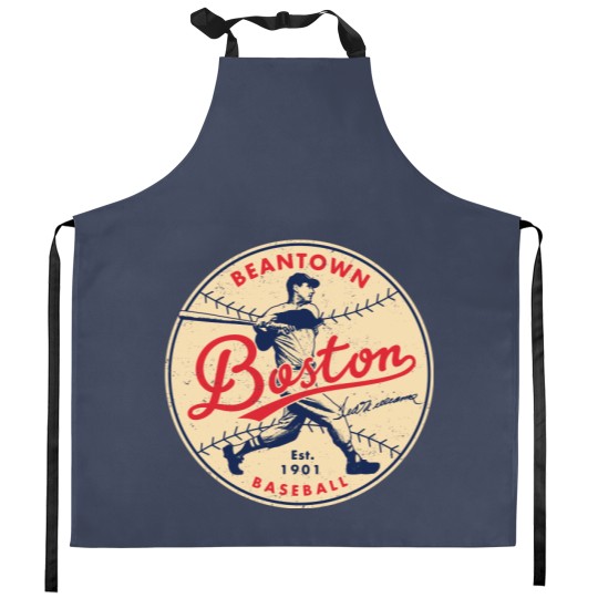 Discover Ted Williams Red Sox 1 6+4+3=2 Boston Kitchen Aprons
