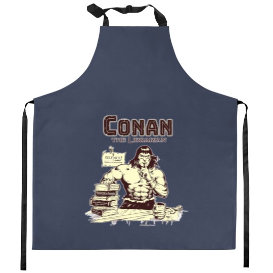 Discover Conan the Librarian Kitchen Aprons