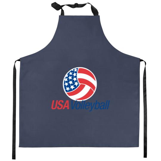 Discover USA Volleyball Kitchen Aprons
