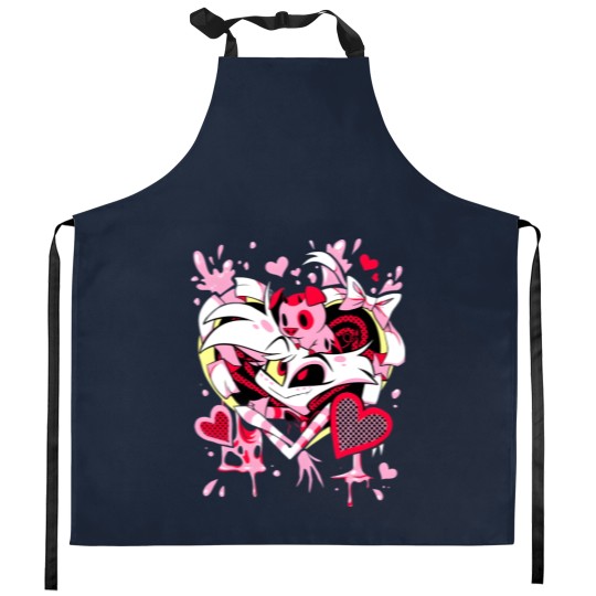Discover Hazbin Hotel Angel Dust Kitchen Aprons