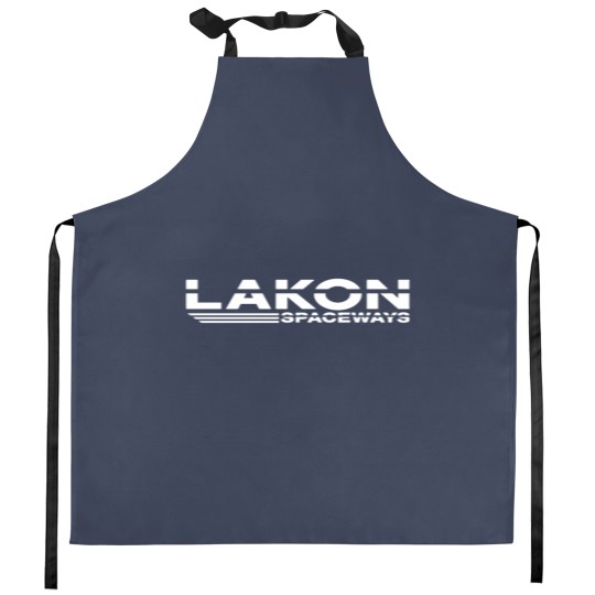 Discover Lakon Spaceways logo (white) Kitchen Aprons