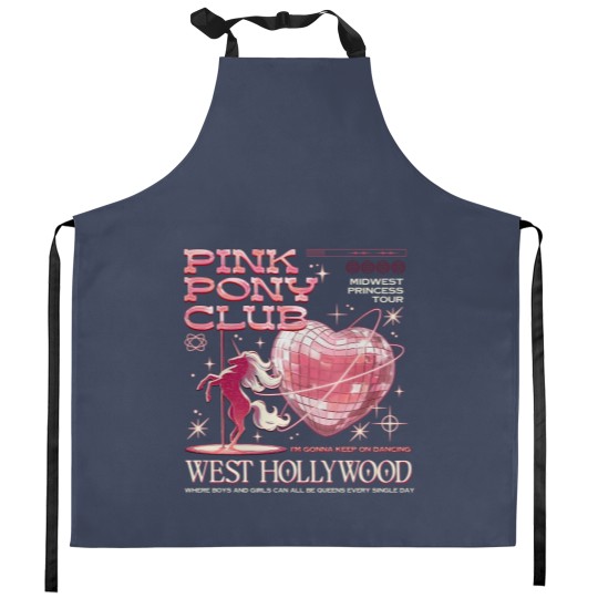 Discover Chappell Roan Kitchen Aprons for Pink Pony Club