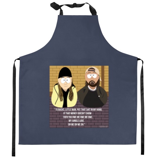 Discover Jay and Silent Bob SouthPark Cartoon Mash-Up Kitchen Aprons