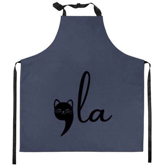Discover Comma La Cat Lady Kamala Harris Kitchen Aprons