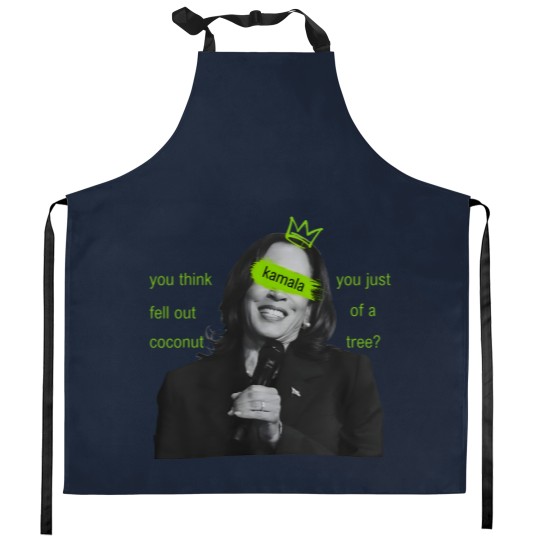 Discover kamala harris brat Kitchen Aprons, kamala charli xcx brat Kitchen Aprons, kamala meme Kitchen Aprons