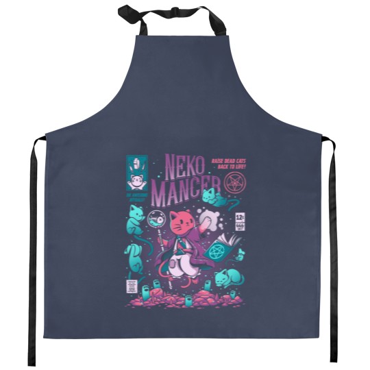 Discover Nekomancer Kitchen Aprons