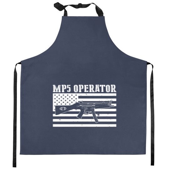 Discover MP5 OPERATOR USA FLAG Kitchen Aprons