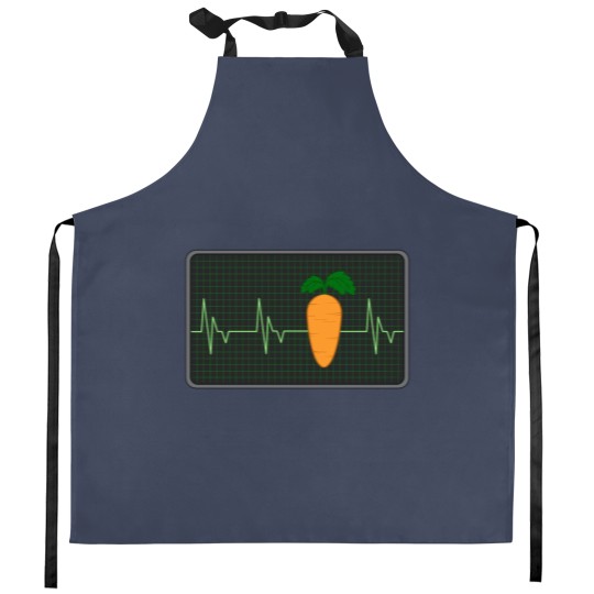 Discover Carrot Hearbeat Cool Carrot Design Kitchen Aprons