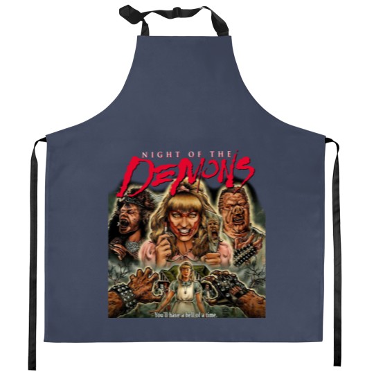 Discover Night Of The Demons Classic Kitchen Aprons
