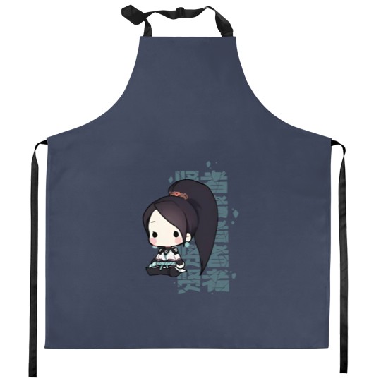 Discover Sage Valorant Kitchen Apron - Cute Chibi Agent Gift for Gamers