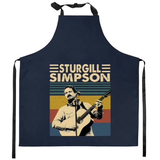 Discover Sturgill Simpson Retro Vintage Unisex Kitchen Aprons, Sturgill Simpson Music Kitchen Aprons
