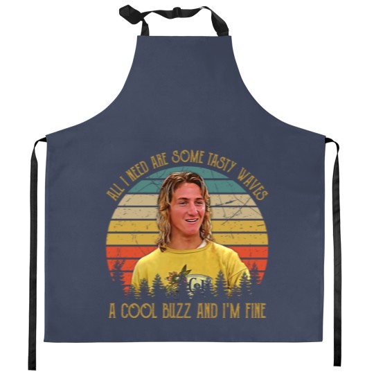 Discover Vintage All I Need Are Some Tasty Waves A Cool Buzz and I'm Fine 1 Kitchen Aprons