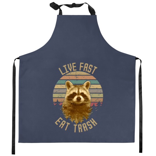 Discover Live Fast Eat Trash Kitchen Aprons