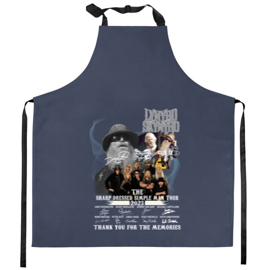 Discover The sharp dressed simple man tour zz top lynyrd skynyrd signatures 2023 Kitchen Aprons